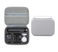 Hesupy Custodia da viaggio per Insta360 Go Ultra Creator, borsa portaoggetti di grande capacità, organizer portatile, impermeabile, scatola protettiva in PU per Go Ultra Action Camera, grigio