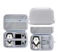 Hesupy Lito X1, custodia da viaggio portatile per DJI Lito X1 e RC 2, impermeabile, in PU, antiurto, custodia protettiva per drone con tracolla, Grigio, Custodia per DJI Lito X1 e RC 2