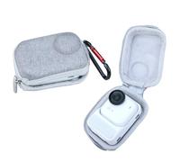 Hesupy Mini custodia da trasporto per Insta360 GO Ultra, custodia portatile da viaggio organizer di protezione con moschettone per accessori per fotocamera GO Ultra, grigio, Mini custodia da trasporto