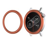 Hesupy Nothing Watch Pro 2, lunetta di ricambio per smartwatch CMF Watch Pro 2, piastra di copertura in metallo rigida circolare ad arco per smartwatch CMF by Nothing Watch Pro 2 (arancione)