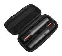 Hesupy PartyBox - Custodia da trasporto per microfono wireless JBL PartyBox, due microfoni portatili, custodia da viaggio per ricevitori, adattatori, batterie AA, organizer per caricabatterie, nero
