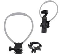 Hesupy Supporto da collo per Insta360 Luna Ultra, staffa toracica in prima persona con doppia porta per scarpa fredda per mani libere POV/Vlog Video Selfie Supporto per collana per fotocamera Luna