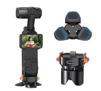 Hesupy Supporto magnetico per Insta360 Luna Ultra, mini treppiede multifunzione in lega di alluminio staffa da tavolo supporta ricarica rapida e trasferimento dati, supporto base fotocamera con