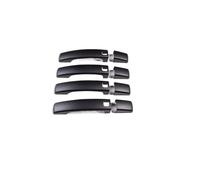 HETEVSCCK 8 Pezzi Di Coperture Decorative Nere Per Maniglie Esterne Delle Portiere Per Land Rover Per Discovery 4 LR4 RR Sport Per Freelander 2(Matt with key hole)