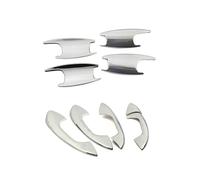 HETEVSCCK Copertura Maniglia Esterna Porta In Fibra Di Carbonio Cornice Modifica Per La Portiera Per C E GLC W177 W213 W205 X253(Chrome Color A B)