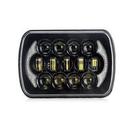 HETEVSCCK Fari Auto A LED Quadrati Da 5X7 7x6 Pollici DRL Sigillati DRL Beam H4 Per Chevrolet Per Express 3500 1500 Per Astro (1pc)