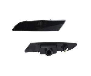 HETEVSCCK For Chrysler For Crossfire 2004-2008 Turn Signal Light No Bulb Car Front/Rear Bumper Side Marker Light Housing Shells (2PC Rear Smoked Lens)