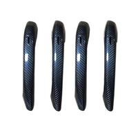 HETEVSCCK Maniglia Esterna Per Portiera Auto In Fibra Di Carbonio A Secco Con E Senza Fori Per Porsche Per Cayenne 2018 2019 2020 2021 2022(With holes)