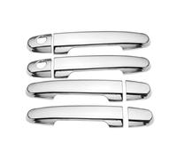 HETEVSCCK Maniglia Portiera Per Suzuki Per Splash Per Celerio Adesivo Per Maniglia Esterna Della Portiera Dell'auto(Silver 2 keyholes)