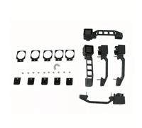 HETEVSCCK Maniglie Esterne Per Portiere E Portellone Posteriore Per Jeep Per Wrangler JK JKU 2007-2018, Nere, Confezione Da 5 Pezzi