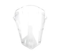 HETEVSCCK Parabrezza per Moto Double Bubble Parabrezza Schermo per Y&amaha per Fazer FZ6 per Fazer S2 FZ6 2003-2007 2008 Copertura Protettiva(Clear)