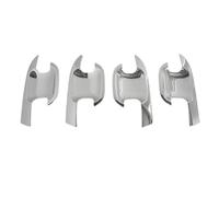 HETEVSCCK Per Ford Per Ranger Per Wildtrak T9 2022-2025 Sport XLT XLS XL Double Cabin ABS Cromo Inserto Copertura Maniglia Porta Inserto Finitura(CHROME)