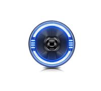 HETEVSCCK Per Hummer SUV H4 Headlamp 6000K 32V 7 Pollici High Power Headlight 250W 30000LM LED Round Headlight Blue DRL (1 Pcs)
