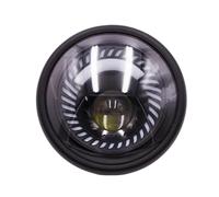 HETEVSCCK Per Royal Enfield Per Continental GT Per Interceptor 650 Faro Moto LED Rotondo Da 6,5 pollici Halo DRL (Bianca)