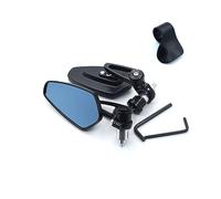HETEVSCCK per Y&amaha YZF R6 YZF R1 FZ1 per FAZER FZ6R FZ8 per MT07 FZ07 Moto Universale 7/8 "22mm Manubrio End Side Specchietto Retrovisore(Nero)