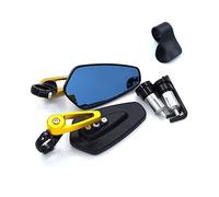 HETEVSCCK per Y&amaha YZF R6 YZF R1 FZ1 per FAZER FZ6R FZ8 per MT07 FZ07 Moto Universale 7/8 "22mm Manubrio End Side Specchietto Retrovisore(Oro)