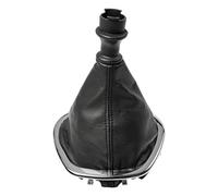 HETEVSCCK Pomello del Cambio Auto per Renault Trafic III 2014-2019, Copertura cambio in plastica ABS e pelle, Nero, Taglia unica