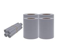 HETFTJN 4 Schermi Frangivento in PVC 35x0,19m per Recinzione Grigio | Barriera frangivento e oscurante per la privacy in giardino, resistente agli agenti atmosferici e ai raggi UV.