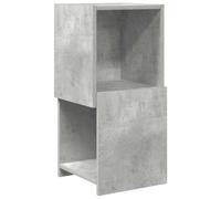 HETFTJN Armadio angolare in cemento grigio, 30,5 x 30 x 65 cm, in legno con due ripiani, design moderno, robustezza e durata per soggiorno, corridoio e camera da letto