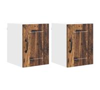 HETFTJN Armadio da cucina in legno vecchio, 30 x 31 x 40 cm, set da 2 pezzi, materiale in legno, design moderno, robusto e durevole, buffet da cucina con spazio per cucina, sala da pranzo, corridoio