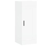 HETFTJN Armadio da parete bianco 34,5 × 34 × 90 cm in materiale derivato dal legno con manico in alluminio, design moderno, montaggio a parete o utilizzabile come credenza, salvaspazio per soggiorno