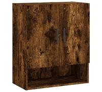 HETFTJN Armadio Spogliatoio Armadio Salvaspazio Armadio Basso da Esterno Credenza Vintage - Armadietto a Muro Rovere Fumo 60x31x70 cm in Legno Multistrato per Camera Di Servizio Soggiorno