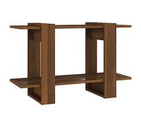 HETFTJN Book Shelf Comodino Mobiletto Multiuso Porta Cd A Colonna - Libreria/Divisorio Rovere Marrone 80x30x51 cm per Salotto Cucina Camera Da Letto Ufficio
