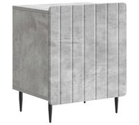 HETFTJN Comodino Grigio Cemento da Camera 43 x 34,5 x 52 cm | Mobiletto moderno per camera da letto con vano contenitore e gambe in metallo stile vintage industrial.