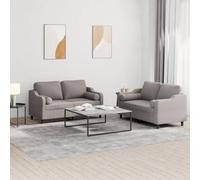 HETFTJN Copridivano a due posti, tortora, 2 divani, 138 x 77 x 80 cm, design moderno con cuscino, struttura robusta per soggiorno, balcone e camera da letto
