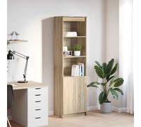 HETFTJN Credenza Cucina Alta con Anta in Legno Multistrato Rovere Sonoma 50x35x180 cm Mobile Multiuso Salvaspazio per Cucina Soggiorno Bagno