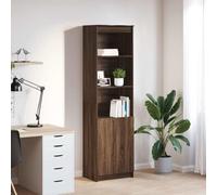 HETFTJN Credenza Cucina Alta Rovere Marrone Legno Multistrato 50x35x180 cm con 5 Ripiani, Mobile Salvaspazio Multiuso per Cucina Soggiorno Bagno