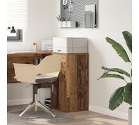 HETFTJN Credenza Cucina in Legno Ingegnerizzato Medio Marrone con Finitura Invecchiata, Armadio da Riporre con Cassetto e Anta, Mobile Salvaspazio per Sala da Pranzo e Soggiorno