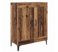HETFTJN Credenza Mobile da Buffet Legno Vecchio 69,5x34x90 cm | Mobile contenitore versatile con 2 porte e 3 ripiani per organizzare al meglio stoviglie e accessori in soggiorno.