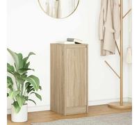 HETFTJN Credenza Multiuso Rovere Sonoma Legno Multistrato 29,5x34x76 cm con Ampio Spazio Salvaspazio per Cucina Soggiorno Bagno Ufficio