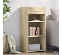 HETFTJN Credenza Sonoma Oak 40 × 42,5 × 93 cm, legno ingegnerizzato con Drawer, moderna tavola lowboard per soggiorno, hall, cucine, bedroom, rustic Storage Furniture
