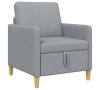 HETFTJN Divano 1 Posto con Contenitore Grigio Chiaro 72x78x87cm | Poltrona salvaspazio per soggiorno con pratico vano sotto la seduta e fodera rimovibile.