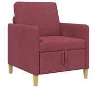 HETFTJN Divano 1 Posto con Contenitore Rosso Vino 72 x 78 x 87 cm | Poltrona salvaspazio per soggiorno con vano contenitore sotto il sedile e fodera rimovibile facile da lavare.