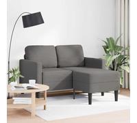 HETFTJN Divano 2 Posti con Chaise Longue Grigio Chiaro Lino 125 cm | Sofà angolare salvaspazio in lino traspirante con cuscini imbottiti, ideale per valorizzare piccoli soggiorni.