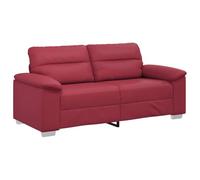 HETFTJN Divano a 2 posti, 180 x 81 x 84 cm, in ecopelle, comodo divano lounge con ampi braccioli e imbottitura stabile, per soggiorno, ufficio e camera degli ospiti