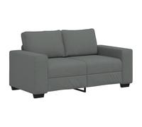 HETFTJN Divano a 2 posti, grigio scuro, 160 x 77 x 82 cm, in tessuto, con ampi braccioli e imbottitura, per soggiorno, ufficio, camera degli ospiti, design moderno, a due posti