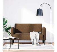 HETFTJN Divano a due posti marrone, 124 x 67 x 70 cm, in similpelle, con anima in schiuma e struttura in compensato, design moderno, robusto, per soggiorno, balcone, ufficio