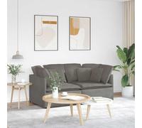 HETFTJN Divano angolare modulare in corda, grigio chiaro, 200 x 100 x 64 cm, divano letto e divano in uno per soggiorno, ufficio, balcone e piccoli spazi, design moderno, con robusto telaio in metallo
