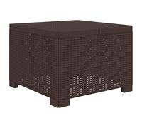 HETFTJN Divano da Giardino 1 Posto in PP Effetto Rattan Marrone