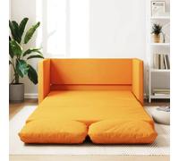 HETFTJN Divano da pavimento con funzione sleep giallo scuro 112 x 60 x 55 cm poltrona divano pieghevole in tessuto e metallo 2 in 1 divano letto Living Room camera ragazzi e ufficio