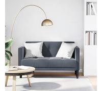 HETFTJN Divano in velluto a due posti, grigio scuro, larghezza 124 cm, anima in gommapiuma, con gambe in compensato, moderno per piccoli soggiorni, corridoio, camera dei ragazzi
