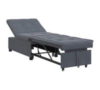 HETFTJN Divano Letto 1 Posto in Velluto Grigio Scuro 194x67x82 cm | Ideale per soggiorno o camera ospiti, questo divano convertibile offre un comodo spazio per il relax quotidiano.