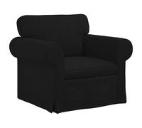 HETFTJN Divano letto 95 x 82 cm, telaio in metallo nero, design minimalista, robusto ed ergonomico, per soggiorno, camera dei ragazzi, mini divano