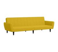 HETFTJN Divano letto a due posti in velluto giallo, 220 x 84,5 cm, funzione pieghevole, mini divano per soggiorno, camera degli ospiti, ufficio, camera dei ragazzi, studio