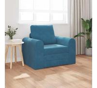 HETFTJN Divano letto blu 98 x 71 x 83 cm velluto piccolo divano pieghevole per single Design moderno con fodera rimovibile per soggiorno, camera dei ragazzi e ufficio