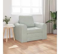 HETFTJN Divano letto grigio chiaro velluto 98 x 71 x 83 cm moderno piccolo divano con design ergonomico e fodera rimovibile per soggiorno, camera degli ospiti, camera dei ragazzi